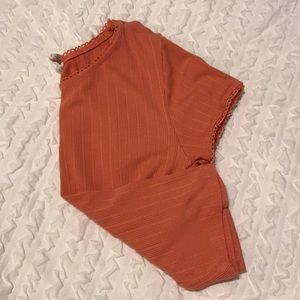 Tillys coral crop top!!